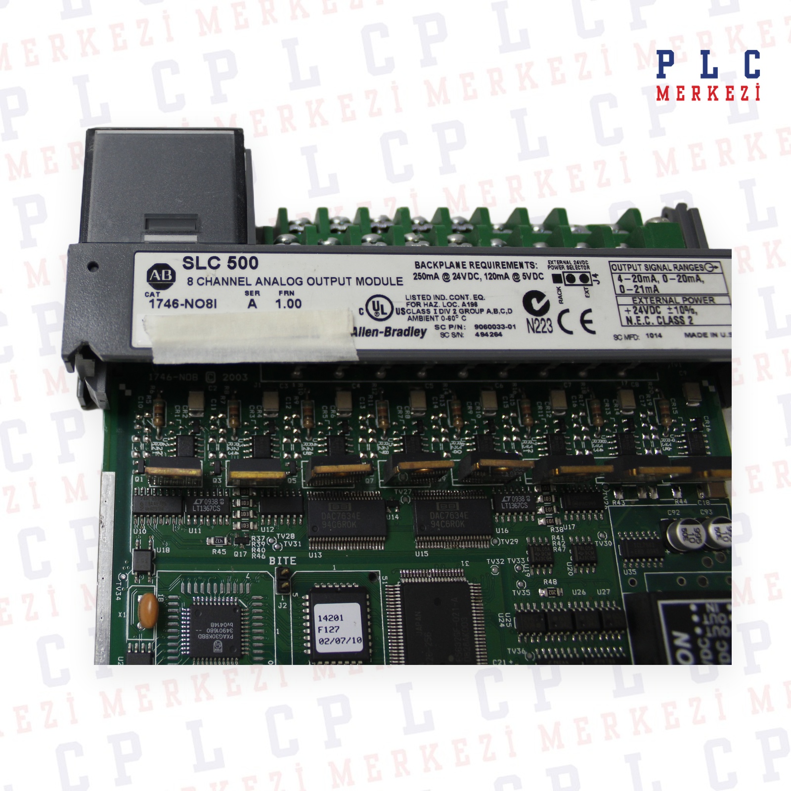 1746-NO8IAnalog Output, Current, 8 chan