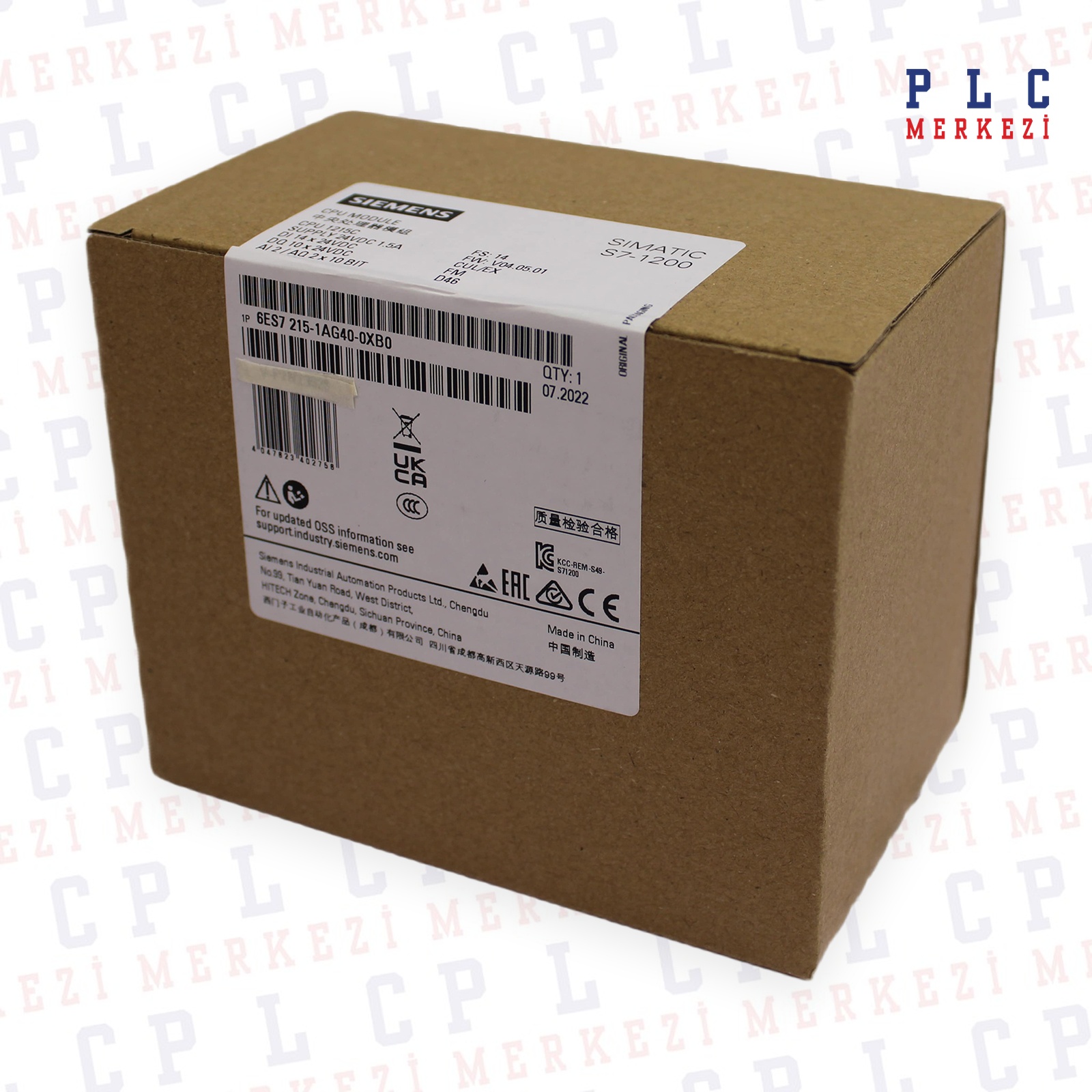 6ES7215-1BG40-0XB0, 6ES7 215-1BG40-0XB0 MODULE CPU 1215C AC/DC/RLY 14DI/10DO/2AI/2AO